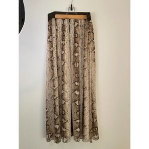 White House Black Market Phyton Maxi Skirt Size 8